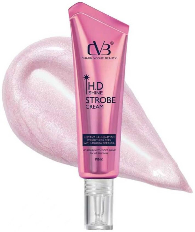 CVB HD Shine Strobe Cream - Pink Illuminating Liquid Highlighter & Glow Booster(30 g)