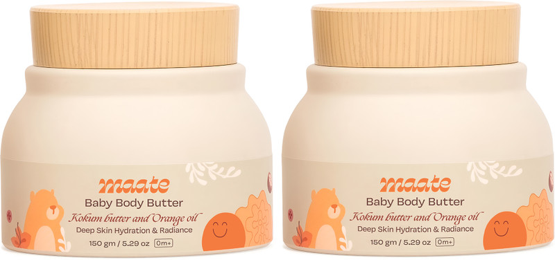 MAATE Baby Body Butter Combo (150 gm) Moisturization for Soft Baby Skin - Pack of 2(150 g)