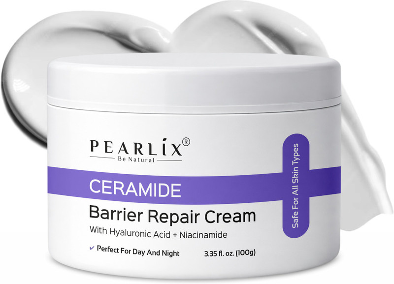 PEARLIX Ceramides & Hyaluronic Barrier Repair Moisturizer With Niacinamide for All skin(100 g)