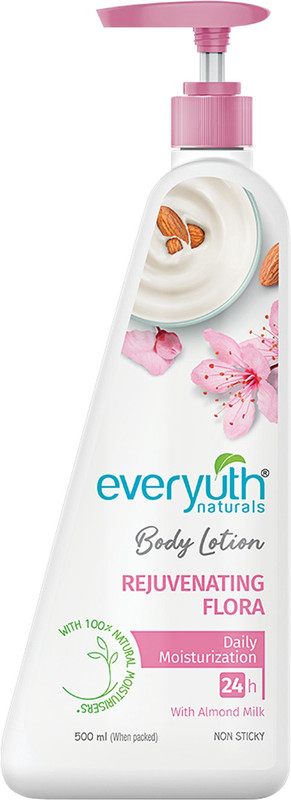 Everyuth Naturals Rejuvenating Flora Body Lotion For Deep Hydrating Skin Nourishment.(500 ml)