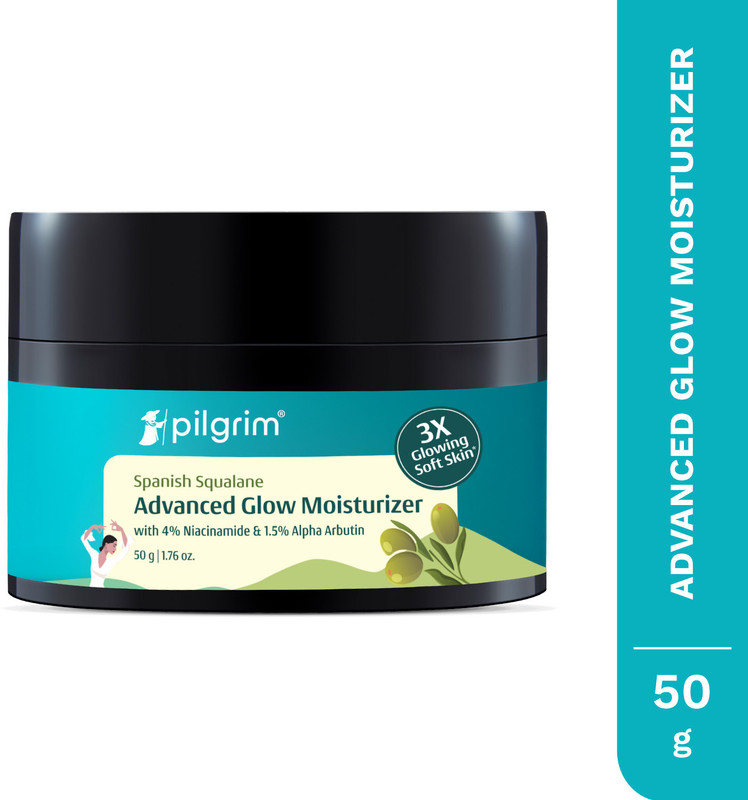 Pilgrim Squalane Vitamin C Moisturizer for Dry & Glowing Skin for Men & Women(50 g)