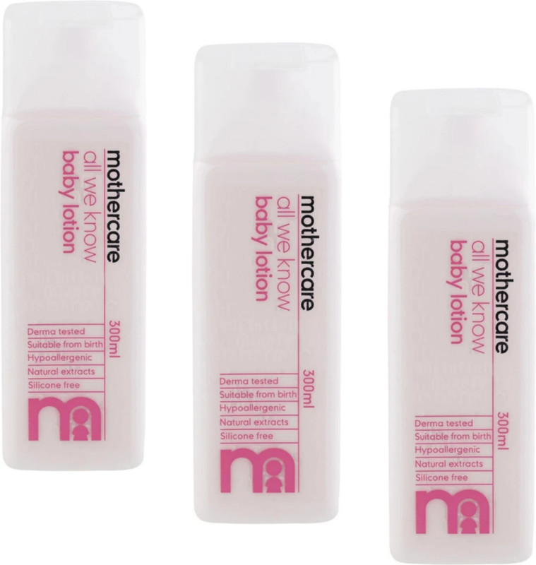 Mothercare ALL WE KNOW BODY LOTION 300ML EACH (PACK-3)(900 ml)