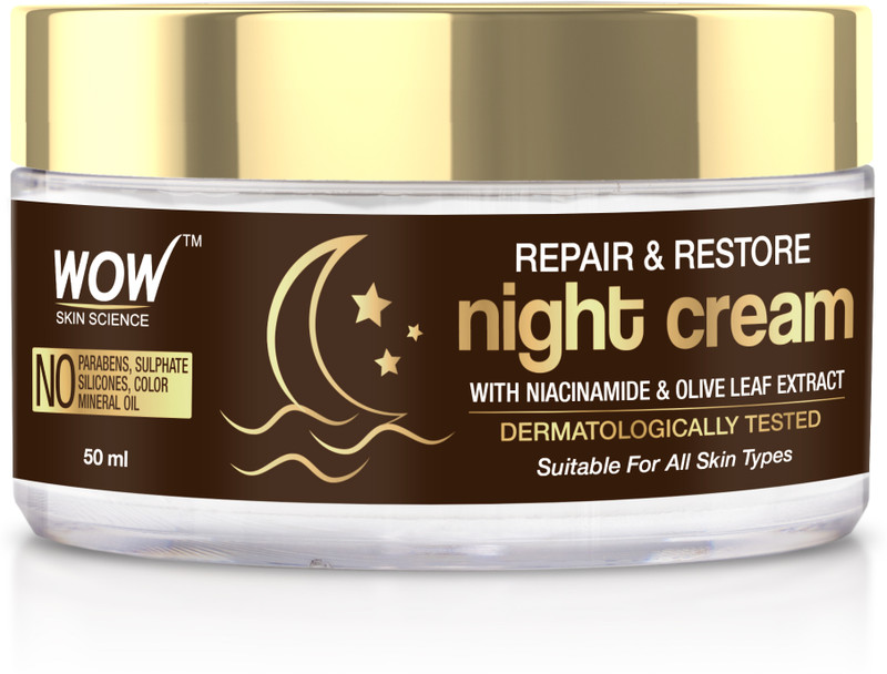 WOW SKIN SCIENCE Repair & Restore Night Cream | Repairs Skin Damage|Fights Skin Aging(50 ml)