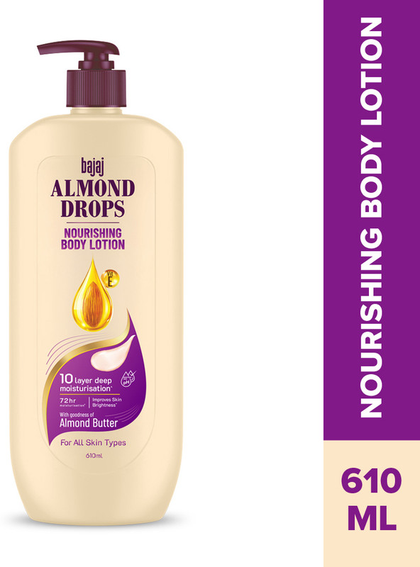 BAJAJ Almond Drops Non-Sticky Body Lotion - 610ml(610 ml)