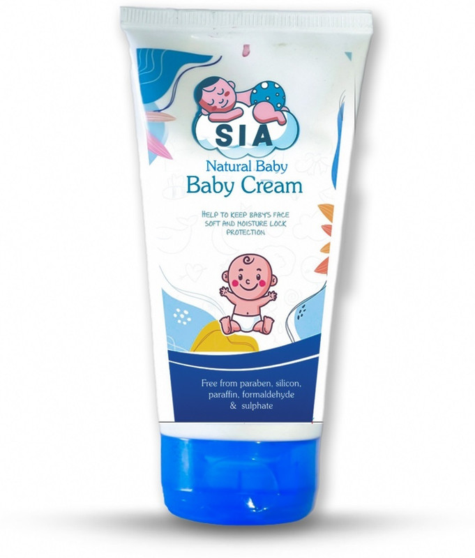 Sia Natural Baby Cream Help to Keep Baby's Face Soft and Moisture Lock Protection(150 g)