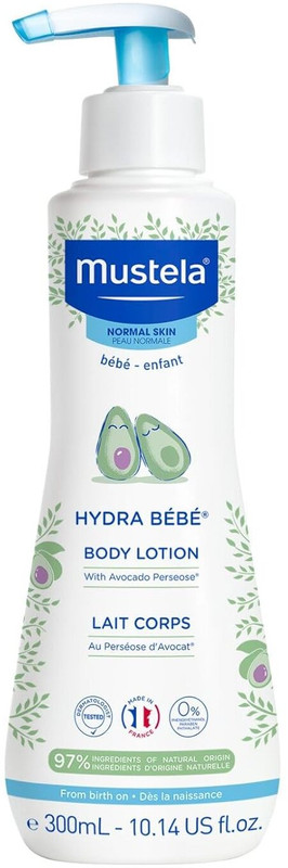 Mustela Hydra Bebe Body Lotion, White, Avocado, 300 ml(300 ml)