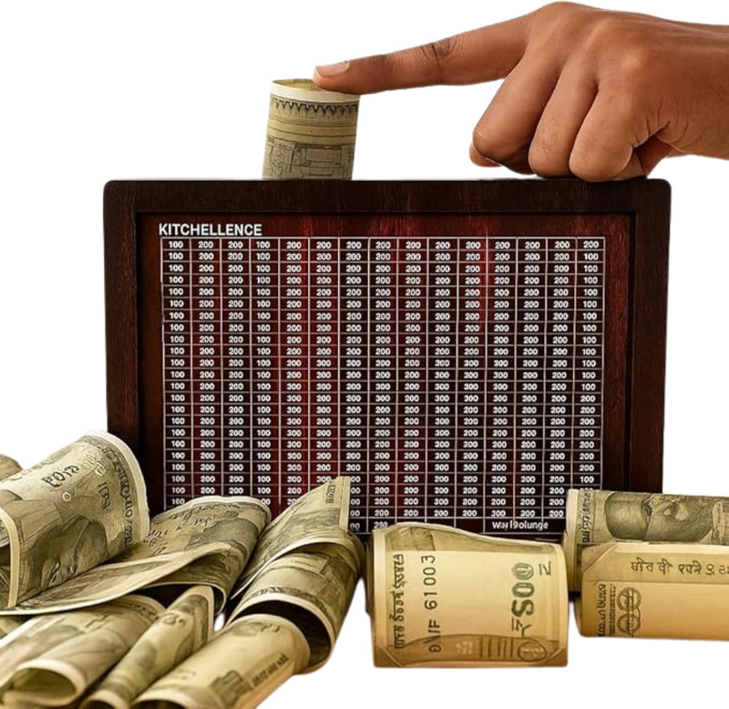 Empowershop Money-box-Black-01 Wooden Money Clip(black)