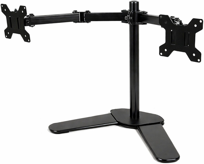 Ampereus Desk Mount Dual Arm Monitor Stand for 14-27 Inch Screen Height Adjustable Desk Mount Monitor Arm