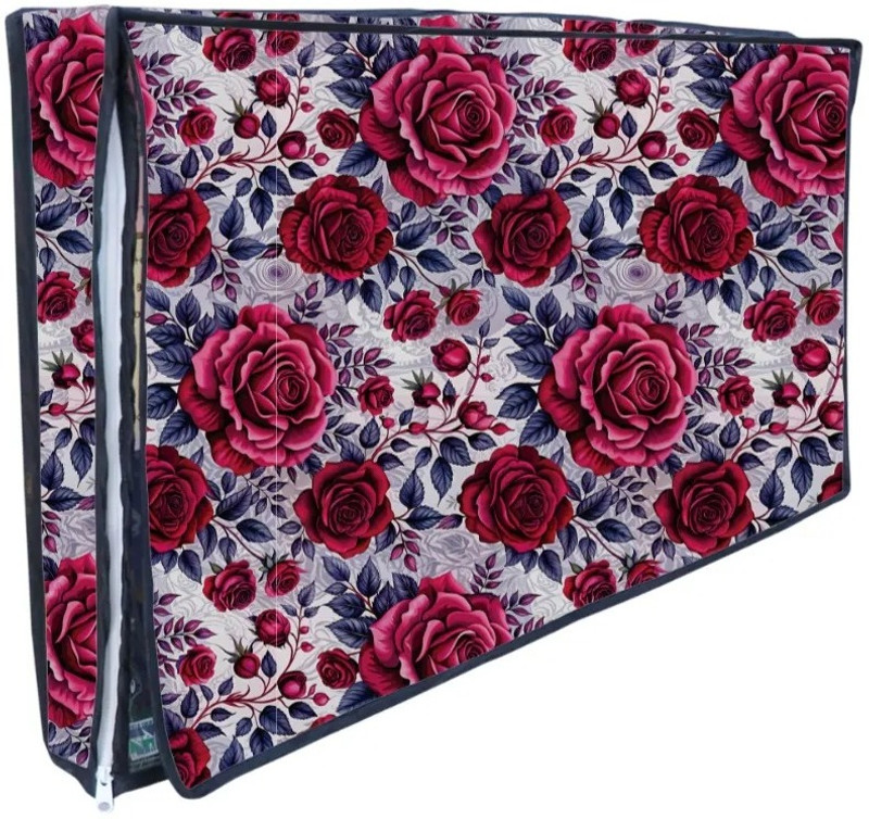 SANDAL DECORS 43 INCH LED COVER for 43 inch 43 INCH LED TV COVER - 43-INCH_PINK Gulab(MULTICOLOUR29)