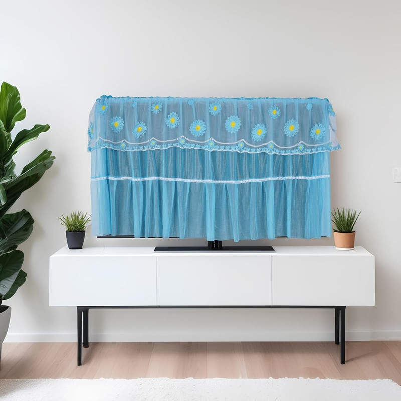 bajud Tv Cover One Piece (Blue, 50 to 55.) for 55 inch SKEYR  - Tv Cover (Blue, 50 to 55.)(Blue)