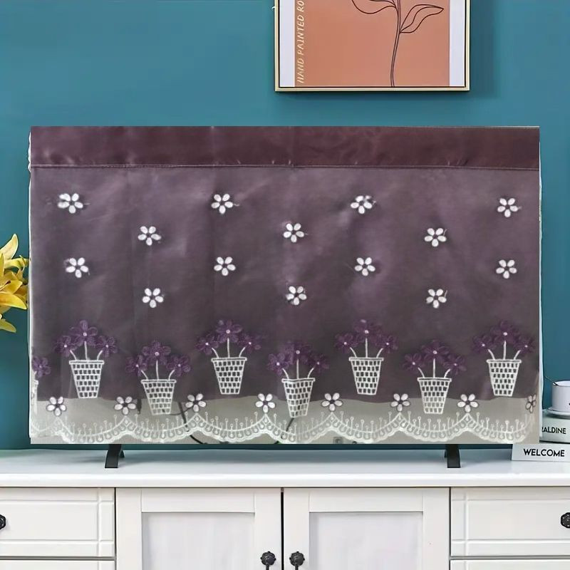 ANSHMJIMN WINE KUNJA TV COVER 32 INCH for 32 inch LED/LCD Tv Monitor - WINE KUNJA TV COVER 32 INCH(Multicolor)