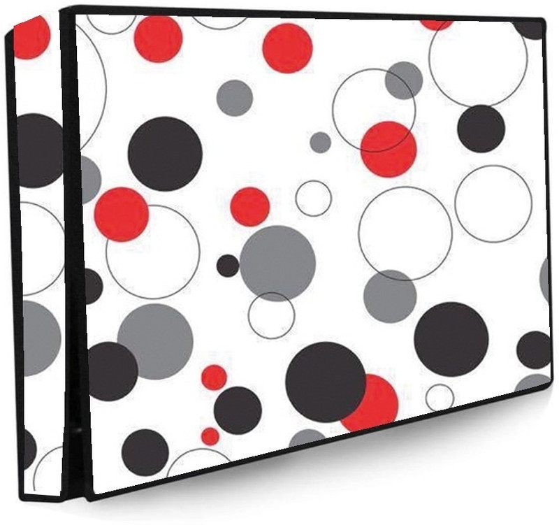 Immix Collections LED Cover 32 Inch LED TV for 32 inch Thomson, KODAK, Sony, Samsang, Mi Led TV Cover  - Led-IC-32-K-RBW-Crcl(Red, White, Black)