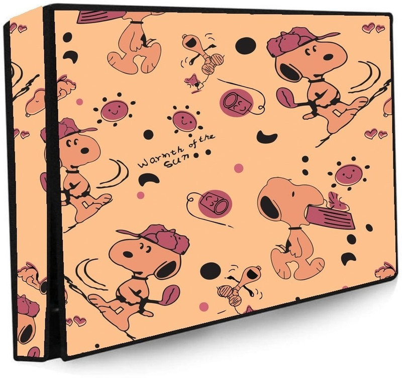 Immix Collections 32 Inch Led TV Cover Waterproof with Transparent Polyethene Layer for 32 inch Thomson, KODAK, Sony, Samsang, Mi Led TV Cover  - Led-IC-32-K-Org-Dog(Brown)