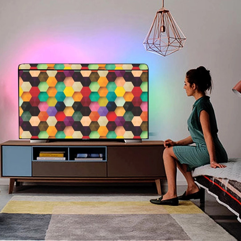 JAI AMBEY for 43 inch led - For 43 inches Led Cover / Tv Cover All Models With Screen Layer(Pink)