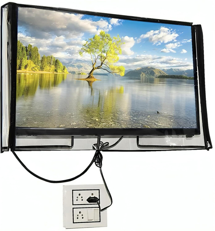 SLACXICO ENTERPRISES Transparent water-dustproof cover for 42 inch LED TV Cover  - Pvc Qulity Led Tv Cover(Transparent)