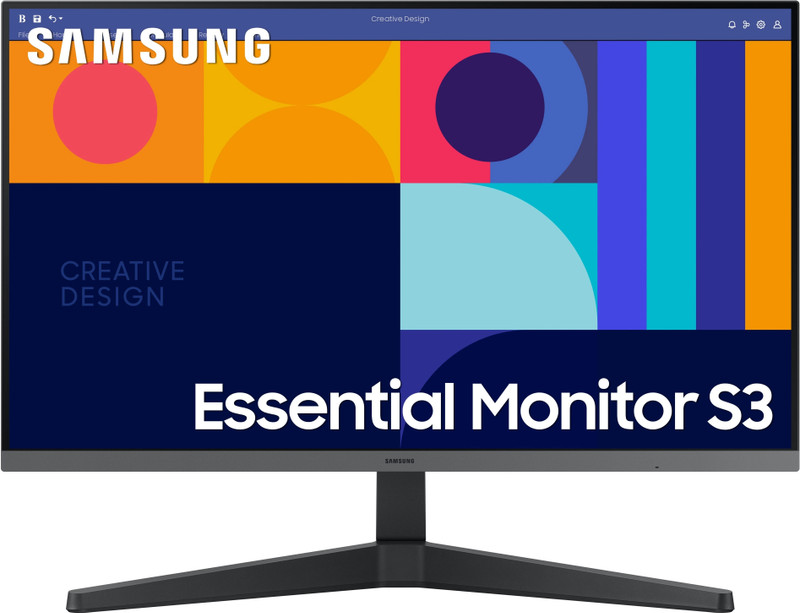 Samsung Essential Series 68.58 cm (27 inch) Full HD IPS Panel with DP, HDMI Ports Flat Monitor (LS27C334GAWXXL)(AMD Free Sync, Response Time: 4 ms, 100 Hz Refresh Rate)
