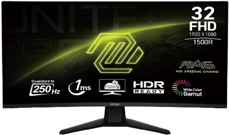 MSI 68.58 cm (27 inch) Curved Full HD VA Panel with Anti-Flicker Technology, VESA Mountable, 102% SRGB, HDR Ready, 1500R Curvature, Tilt Adjustable Gaming Monitor (MAG 276CXF)(Adaptive Sync, Response Time: 0.5 ms, 280 Hz Refresh Rate)