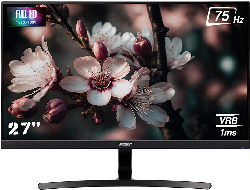 acer 27 inch Full HD IPS Panel with VGA, HDMI, Comfy View, Ergonomic