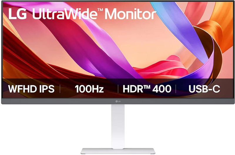 LG 21:9 ULTRAWIDE 34U530A-W WITH USB-C 86.36 cm (34 inch) WFHD LED Backlit IPS Panel Monitor ((2560 x 1080),sRGB 99%, HDR™ 400, HDMI,DP, Inbuilt Speaker,Tilt/Height/Swivel)(Frameless, Response Time: 1 ms, 100 Hz Refresh Rate)