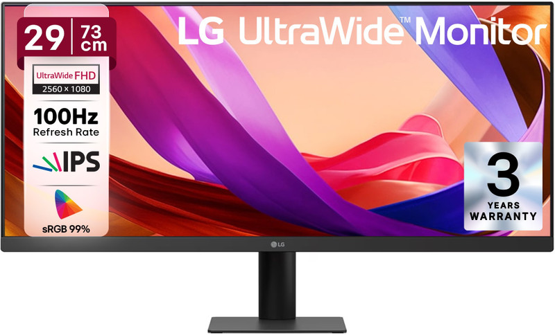 LG 73.66 cm (29 inch) WFHD IPS Panel Monitor (29U511A-B.BTR)(Response Time: 5 ms, 100 Hz Refresh Rate)