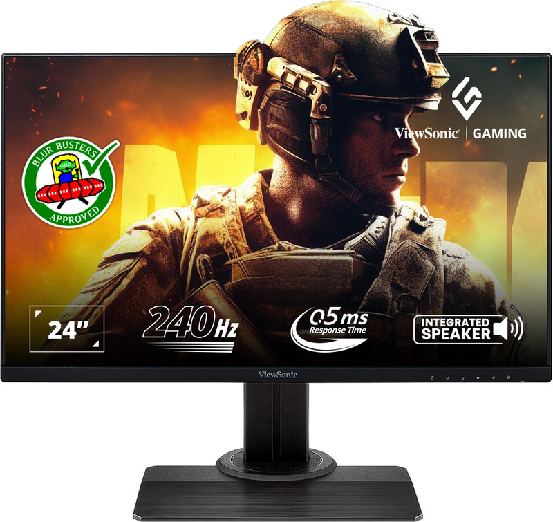 ViewSonic XG2431 60.96 cm (24 inch) Full HD LED Backlit IPS Panel Gaming Monitor (1080p, AMD FreeSync Premium, 240Hz 0.5ms)(AMD Free Sync, Response Time: 0.5 ms, 60 Hz Refresh Rate)