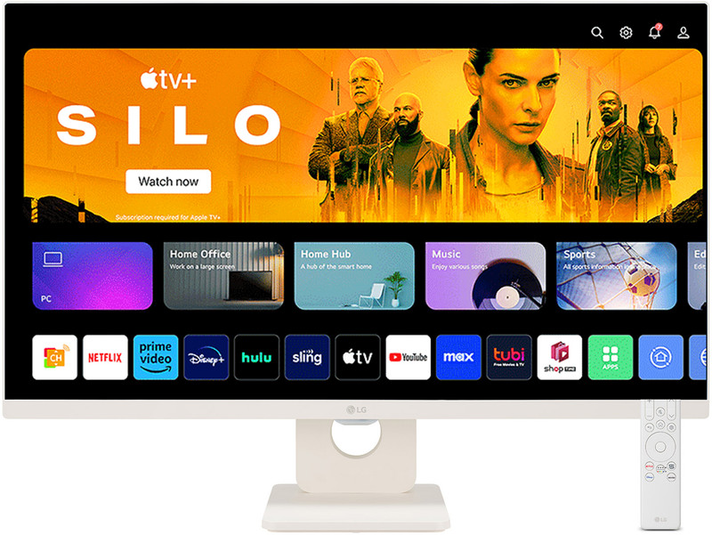 LG 68.58 cm (27 inch) Full HD IPS Panel with webOS, Apple AirPlay 2,HomeKit compatibility, 5Wx2 speakers, Magic remote compatible Smart Monitor (27SR50F-WA.ATRMJSN)(Response Time: 5 ms, 60 Hz Refresh Rate)