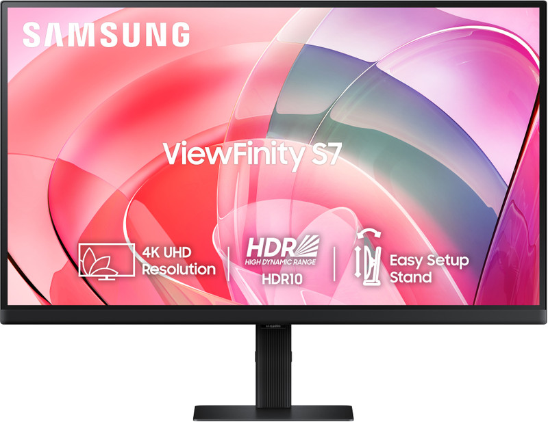 Samsung ViewFinity S7 81.28 cm (32 inch) 4K Ultra HD VA Panel with 1.07 billion colors, HDR10, Easy Setup, Multiple Ports, Eye Care Technology Monitor (LS32D700EAWXXL)(Response Time: 5 ms, 60 Hz Refresh Rate)