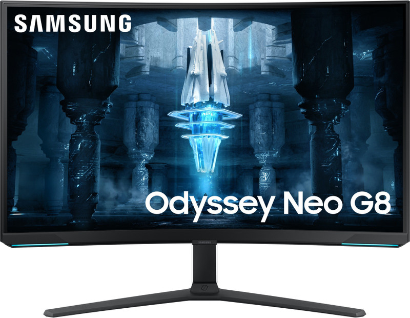 Samsung Odyssey Neo G8 81.28 cm (32 inch) Curved 4K Ultra HD VA Panel with Height Adjustable Stand, Quantum HDR 2000, 1000R Matte Display Gaming Monitor (LS32BG850NWXXL)(AMD Free Sync, Response Time: 1 ms, 240 Hz Refresh Rate)