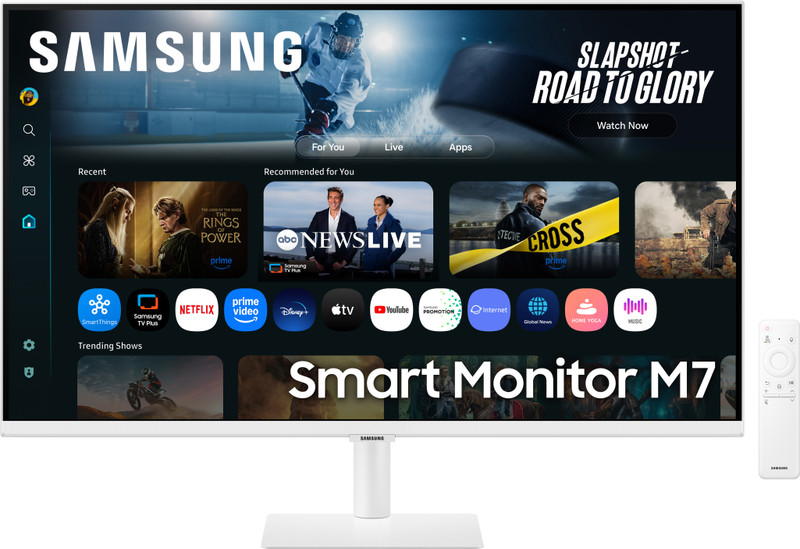 Samsung M7 80.0 cm (32 inch) 4K Ultra HD LED Backlit VA Panel with In-built Speaker, Smart TV Apps, AirPlay, Wi-Fi, Bluetooth, USB, Type-C, Wireless Display, Vision AI Smart Monitor (LS32FM701UWXXL)(Response Time: 4 ms, 60 Hz Refresh Rate)
