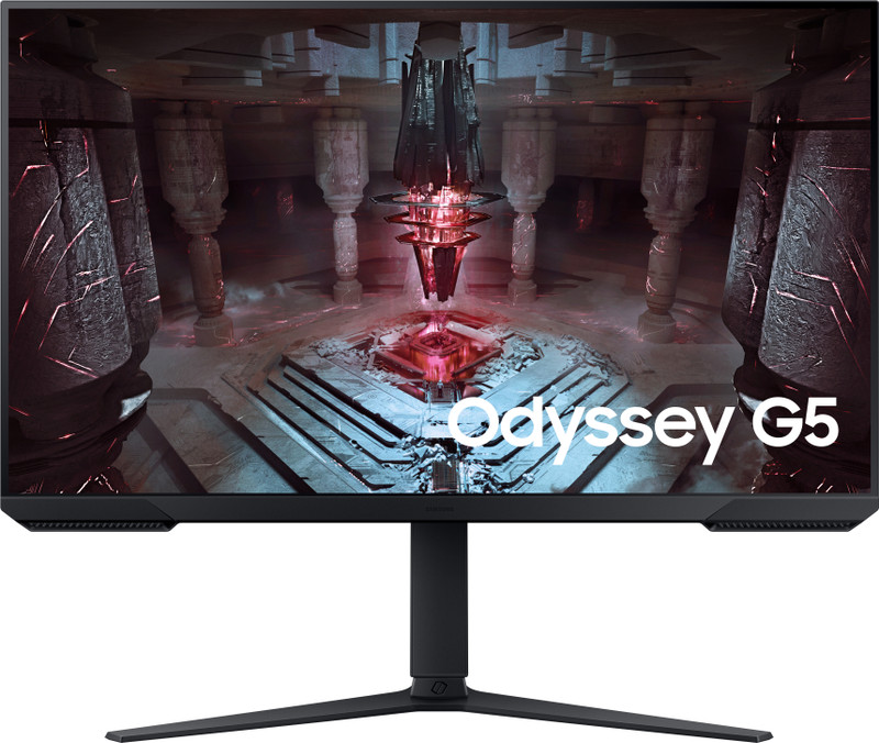 Samsung Odyssey G5 81.28 cm (32 inch) Quad HD VA Panel with HDR10, Height Adjustable Stand, Flat Gaming Monitor (LS32CG510EWXXL)(AMD Free Sync, Response Time: 1 ms, 165 Hz Refresh Rate)