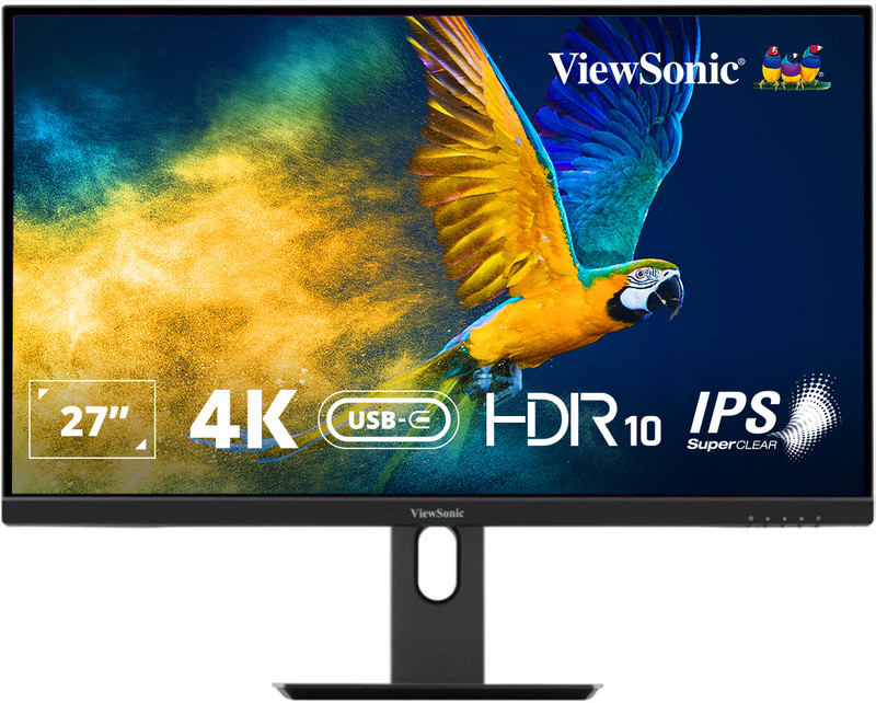 ViewSonic 68.58 cm (27 inch) 4K Ultra HD IPS Panel Monitor (VX2762U-4K)(Response Time: 3.8 ms, 60 Hz Refresh Rate)