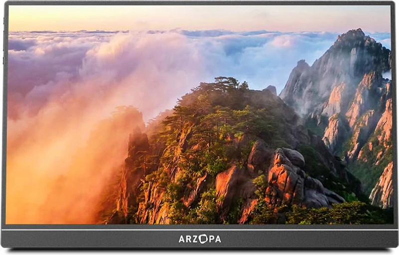 Arzopa 43.94 cm (17 inch) Full HD IPS Panel Monitor (17.3'' Portable Monitor,103% sRGB FHD 1080P IPS Gaming Monitor Laptop Monitor)(Response Time: 5 ms, 60 Hz Refresh Rate)