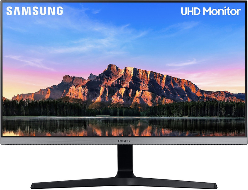 Samsung 71.12 cm (28 inch) 4K Ultra HD LED Backlit IPS Panel PIP/PIB Multi-Tasking, HDR Support, Eye Comfort, Bezel Less Monitor (LU28R550UQWXXL)(Frameless, AMD Free Sync, Response Time: 4 ms, 60 Hz Refresh Rate)