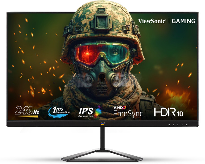 ViewSonic 60.96 cm (24 inch) Full HD LED Backlit IPS Panel with HDR10, HDMI, DP Gaming Monitor (VX2479A-HD-PRO)(AMD Free Sync, Response Time: 1 ms, 240 Hz Refresh Rate)