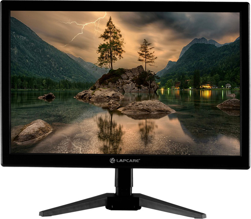 LAPCARE 43.43 cm (17 inch) HD LED Backlit TN Panel with VGA & HDMI Port, Light Weight, Power Saver, Wall Mountable, Slim Monitor (LM18WD)(Response Time: 5 ms, 60 Hz Refresh Rate)