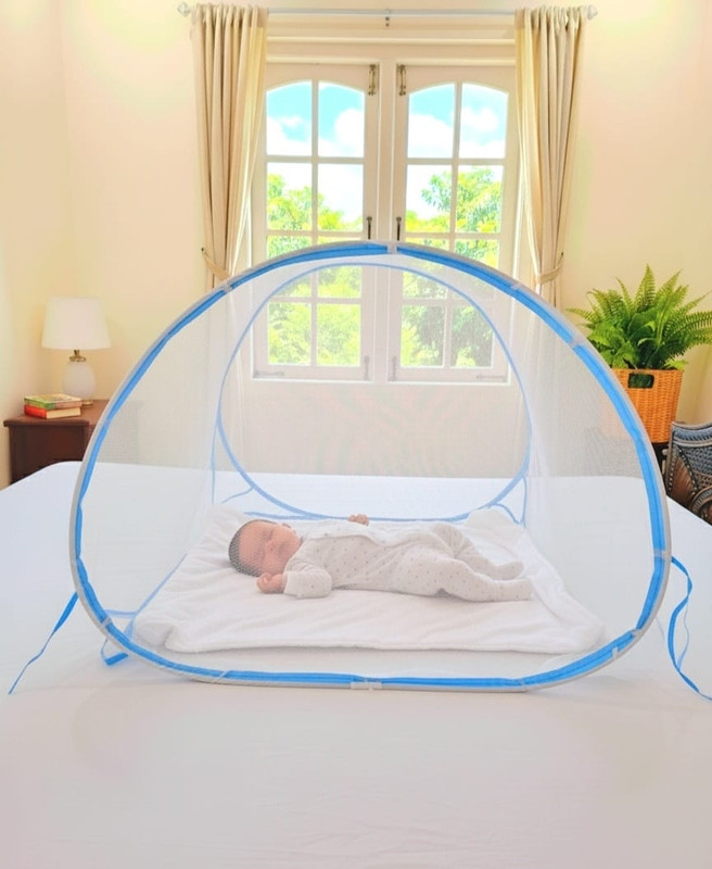 ERSAD ENTERPRISE Newborn Protective Sleeping Polyester Washable Kids Mosquito Net(White, Tent)