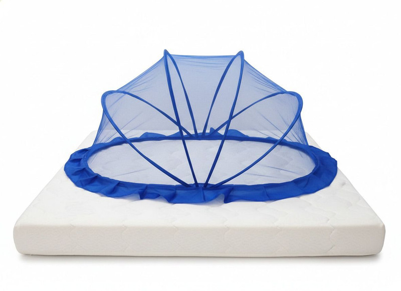 marteasy Baby Mosquito net for newboen baby Nylon Washable Kids Mosquito Net(Blue, Tent)