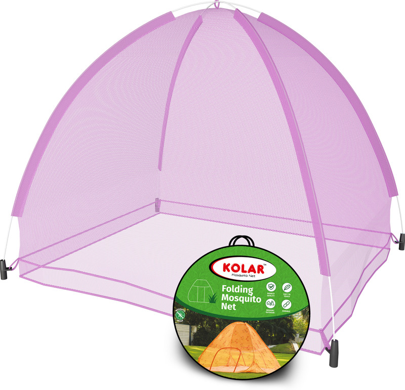 Kolar Baby Mosquito Net|Anti-Bug Crib Net Foldable Bottomless Baby Crib Machardani Polyester Washable Infants Mosquito Net(Pink, Tent)
