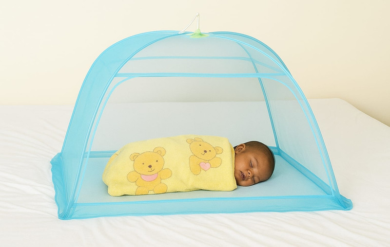 TSmosquito Magic mono Polyester Washable Kids Mosquito Net(Blue, Tent)
