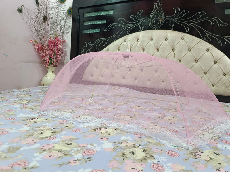 CHIKU CHERRY Baby Mosquito Net (Multicolors) HDPE - High Density Poly Ethylene Washable Infants Mosquito Net(Multicolor, Tent)