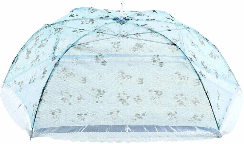 Kidstar Umbaralla style full cover up 1 to 12 monet baby HDPE - High Density Poly Ethylene Infants Mosquito Net(Light Blue, Tent)