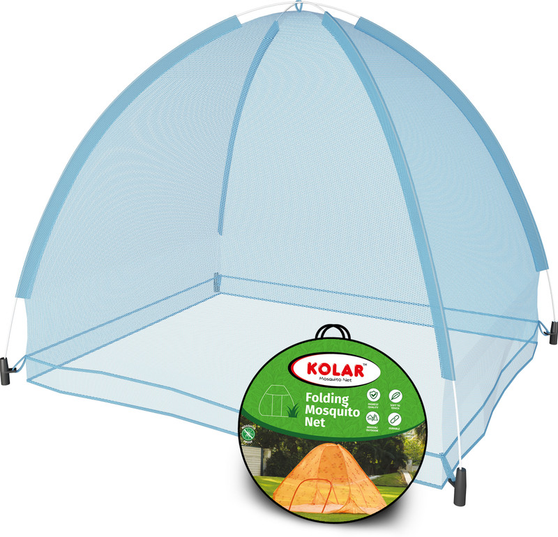 Kolar Anti-Bug Crib Foldable Bottomless Baby Crib Machardani Polyester Washable Infants Mosquito Net(Blue, Tent)