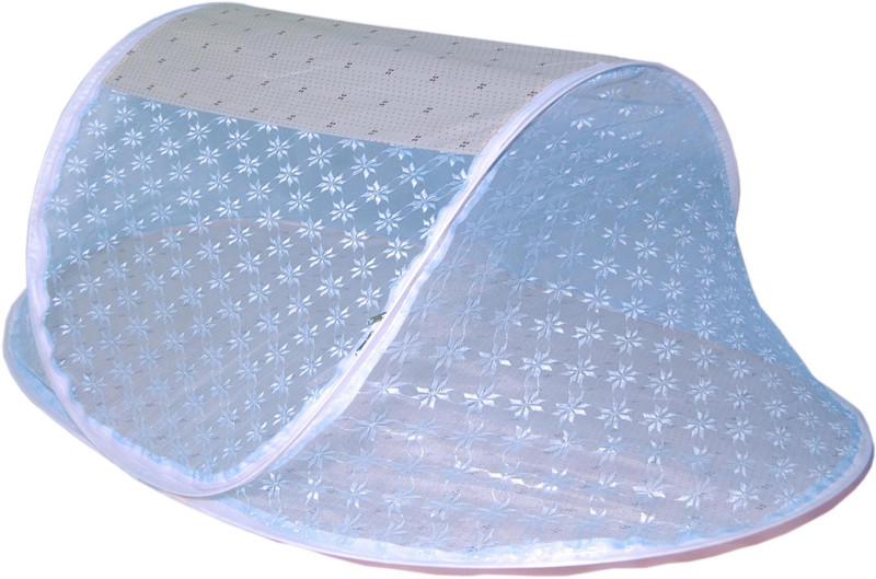 HEALTHY SLEEPING Baby Polyester Washable Infants Mosquito Net(Sky Blue, Tent)