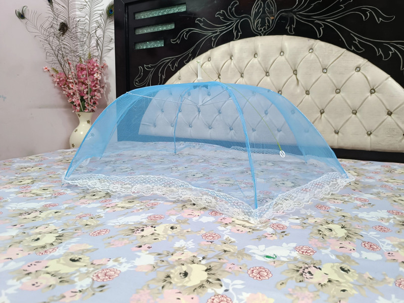 CHIKU CHERRY Baby Mosquito Net (Multicolor) HDPE - High Density Poly Ethylene Washable Infants Mosquito Net(Multicolor, Tent)