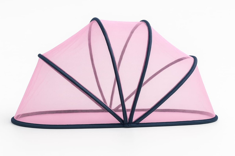 JK TEXTILE Tent (crib) Nylon Washable Kids Mosquito Net(Pink, Tent)