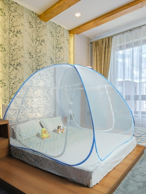 ANM Mosquito net Nylon Infants Mosquito Net(Skyblue, Pink, Bed Box)