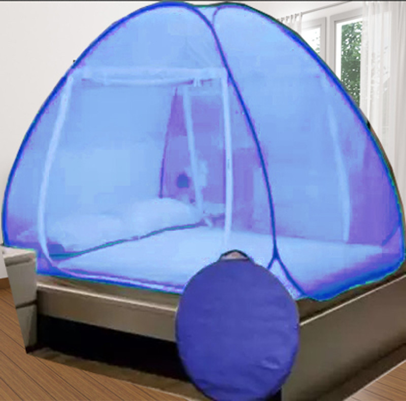 KHANJAN FASHION FAB BLUE mosquito net extra large machhardani 7 by 7 double bed mosquito net yellow Polyester Washable Infants Mosquito Net(Blue, skyblue, firozi, Sky blue, Navy Blue, Tent)