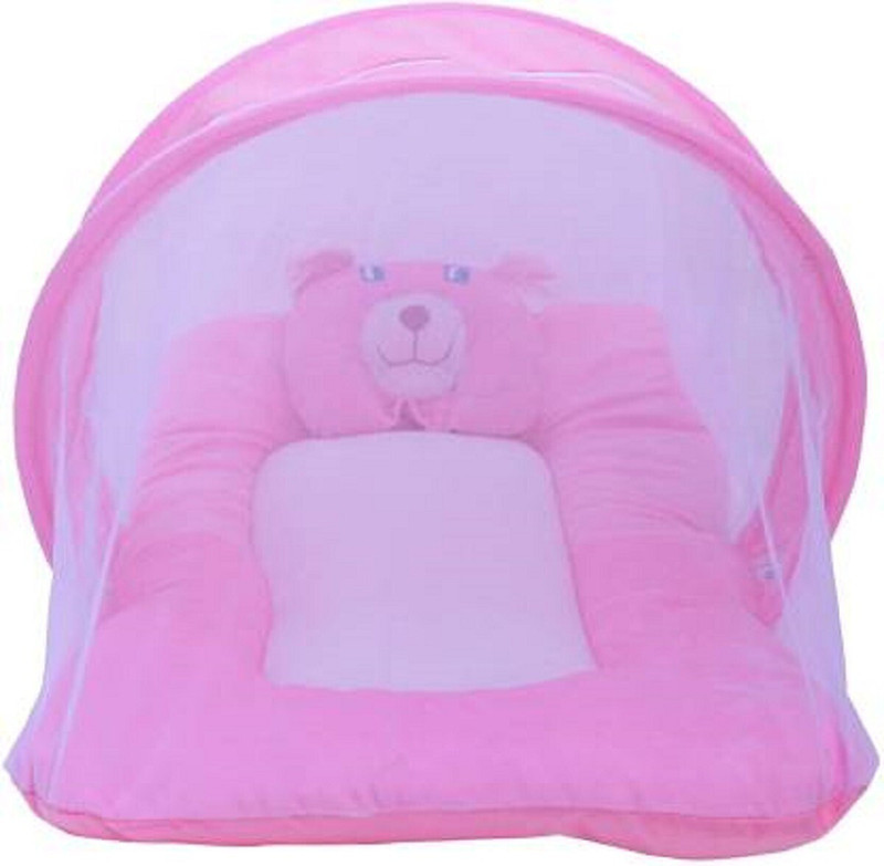 UNIQUEB Baby Mattress soft Mosquito net Cotton Washable Kids Mosquito Net(Pink, Tent)