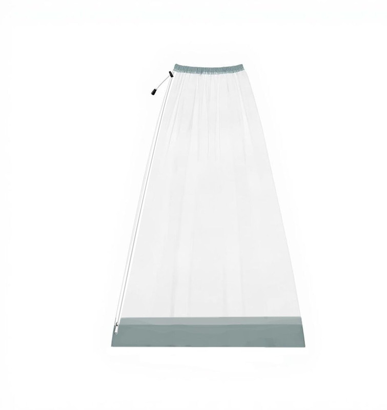 Lifekrafts Mosquito Net for Baby Swing/Jhula| Side Zip Cradle Net|Fits All Hanging Cradles Polyester Washable Kids Mosquito Net(White, Grey, Ceiling Hung)