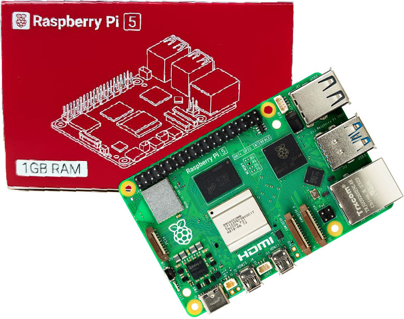 Raspberry Pi 5 Board, 2.4GHz, 1GB, 64-bit ARM Cortex-A76, 4 Cores, BCM2712, 40-Pin GPIO TR4Socket Nano-ITX Intel Z490 Chipset DDR4 Motherboard for Desktop